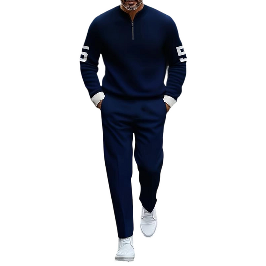 👕 50% OFF NOW! 🔥 Men's Half-Zip Top & Pants 2-Piece Set – Stylish Design, Comfortable Fit & Perfect for Casual Wear 👖