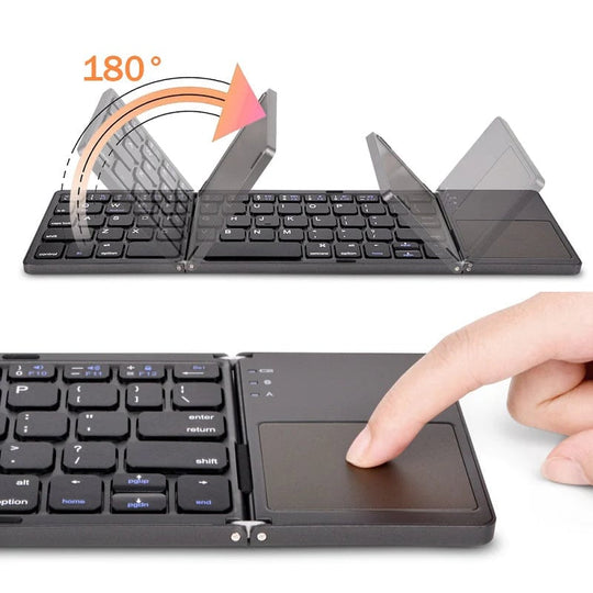 Teclado Bluetooth plegable con Touchpad