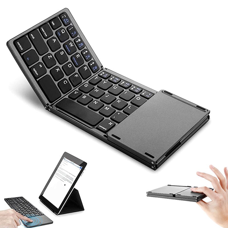 Teclado Bluetooth plegable con Touchpad