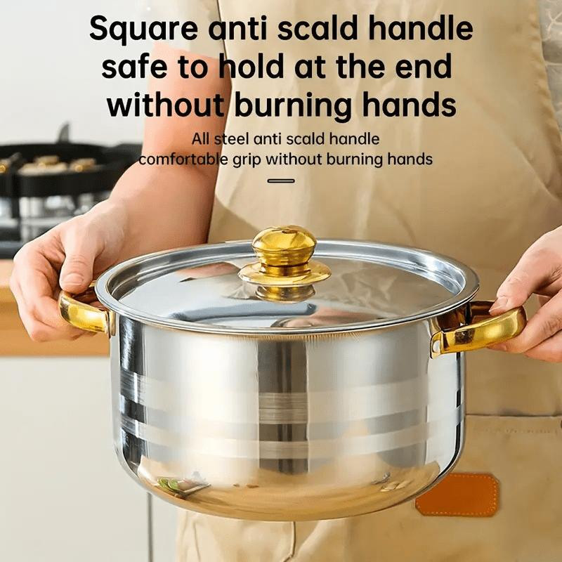 🍳 60% OFF NOW! 🔥 5-Piece Stainless Steel Cookware Set with Glass Lids – Durable, Even Heat Distribution & Elegant Design ✨