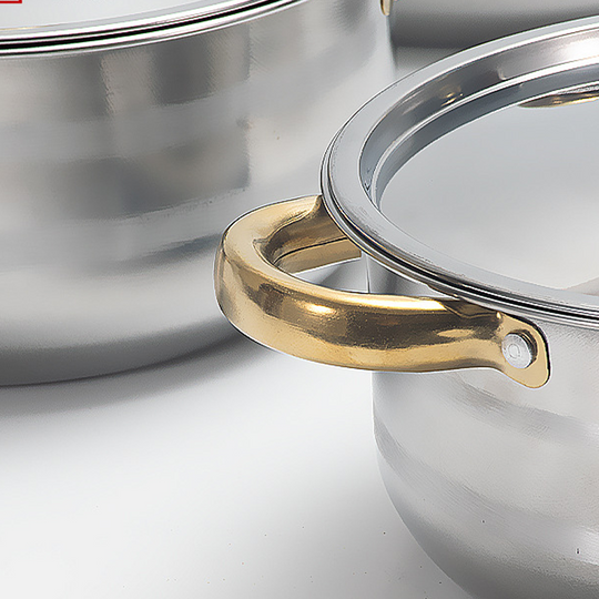 🍳 60% OFF NOW! 🔥 5-Piece Stainless Steel Cookware Set with Glass Lids – Durable, Even Heat Distribution & Elegant Design ✨