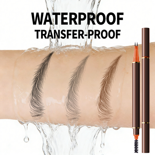 Dual-Ended 2-Fork Liquid Eyebrow Pen