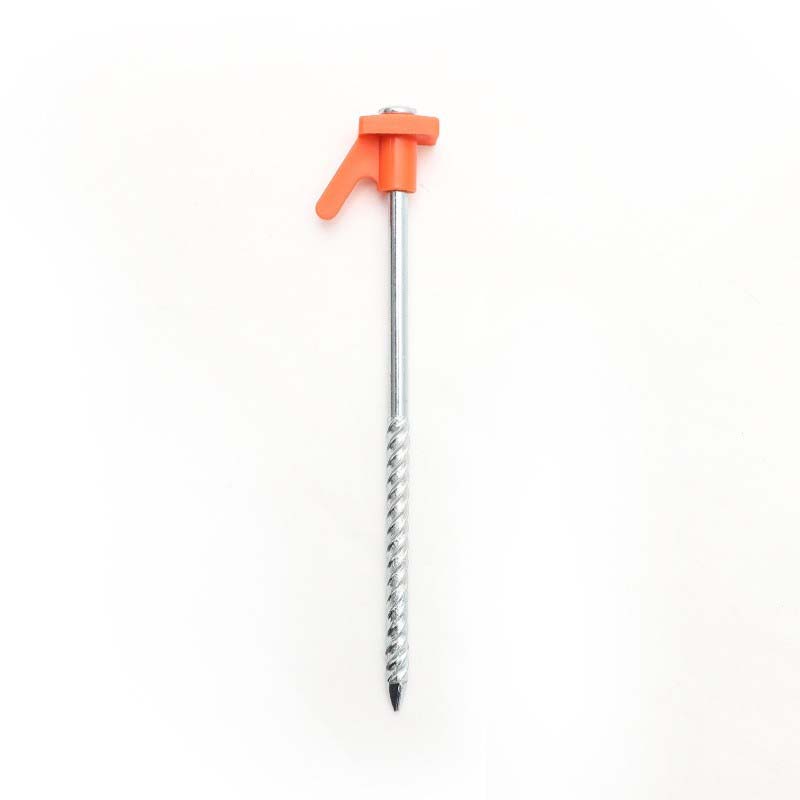 🔩 Ultra-Strong Spiral Steel Tent Peg – Heavy-Duty, Anti-Rust & Perfect for Camping & Outdoor ⛺
