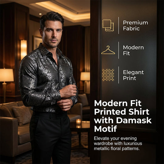 👔 50% OFF NOW! ⚡ Modern Fit Printed Shirt – Instantly Upgrade Your Look, Breathable Fabric & Versatile Style ✨