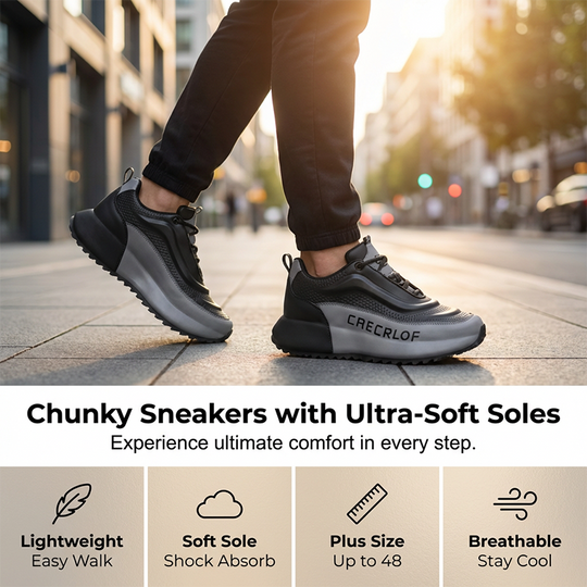 Men's Chunky Sole Fashion Sneakers