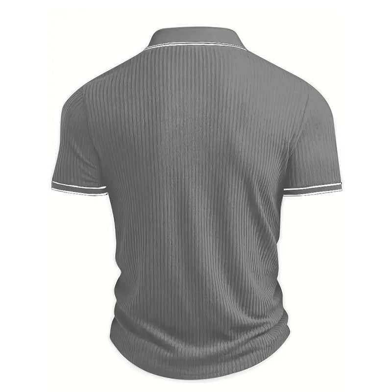 👕 50% OFF NOW! 🌞 Summer Casual Short Sleeve Polo Shirt – Breathable Fabric, Classic Fit & Perfect for Daily Wear 🏠