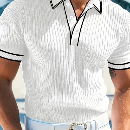 👕 50% OFF NOW! 🌞 Summer Casual Short Sleeve Polo Shirt – Breathable Fabric, Classic Fit & Perfect for Daily Wear 🏠