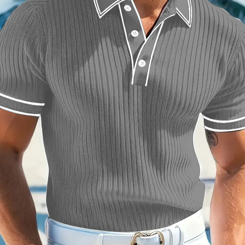 👕 50% OFF NOW! 🌞 Summer Casual Short Sleeve Polo Shirt – Breathable Fabric, Classic Fit & Perfect for Daily Wear 🏠