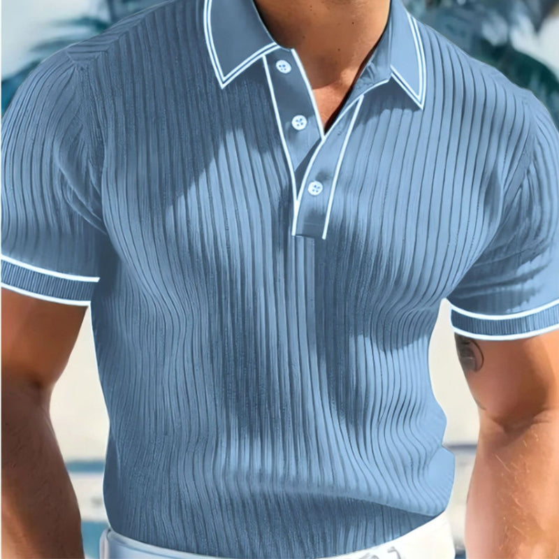 👕 50% OFF NOW! 🌞 Summer Casual Short Sleeve Polo Shirt – Breathable Fabric, Classic Fit & Perfect for Daily Wear 🏠