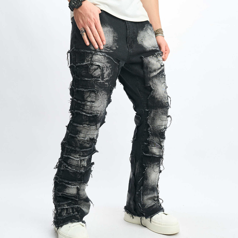 Men's Hip Hop Relaxed-Fit Jeans