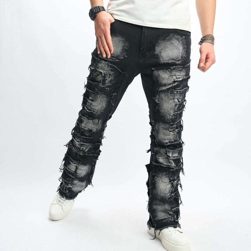 Men's Hip Hop Relaxed-Fit Jeans