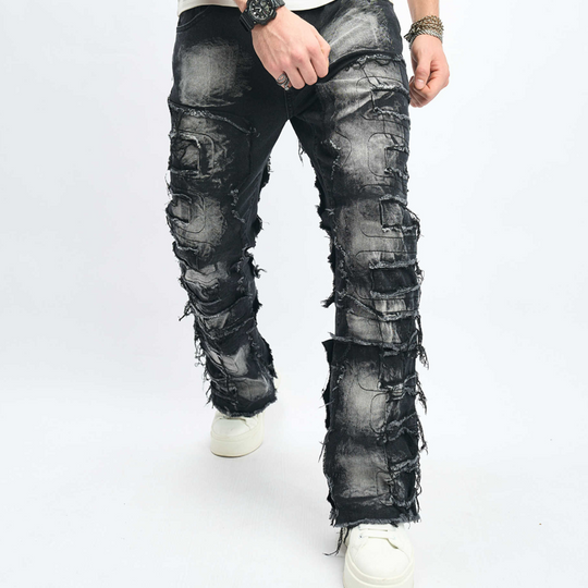 Men's Hip Hop Relaxed-Fit Jeans