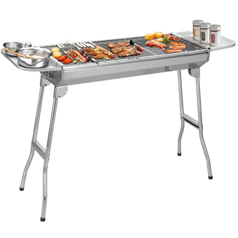 Tragbarer Klappgrill, Standgrill, Edelstahlgrill