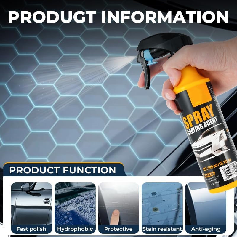 🔥Flash Sale& 50% OFF🔥Nano Hydrophobic Car Coating Spray