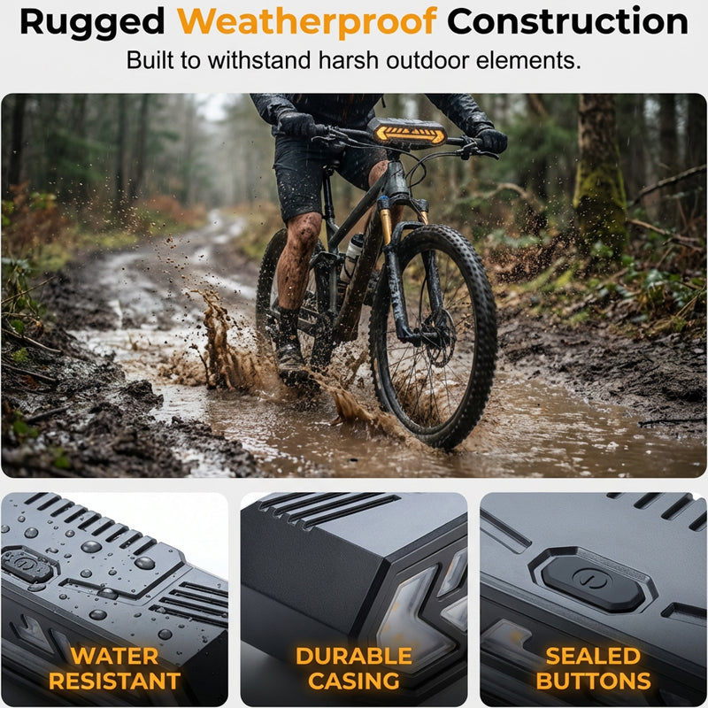 🚴 50% OFF NOW! 🔦 Wireless Turn Signal Light for Bicycles – Rechargeable, Waterproof & Perfect for Night Safety 💡