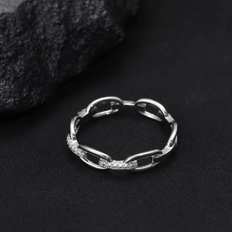 💐50% OFF ! Open Cuff Ring with Cubic Zirconia – Fits All Finger Sizes Comfortably 🌸🔓【Limited Offer】