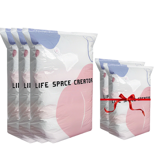 🏆🧳No‑Pump Vacuum Storage Bags – Press & seal, no pump needed. Saves 80% space, keeps clothes dry & dust‑free. Perfect for bulky bedding & off‑season gear. 🛏️🗄️