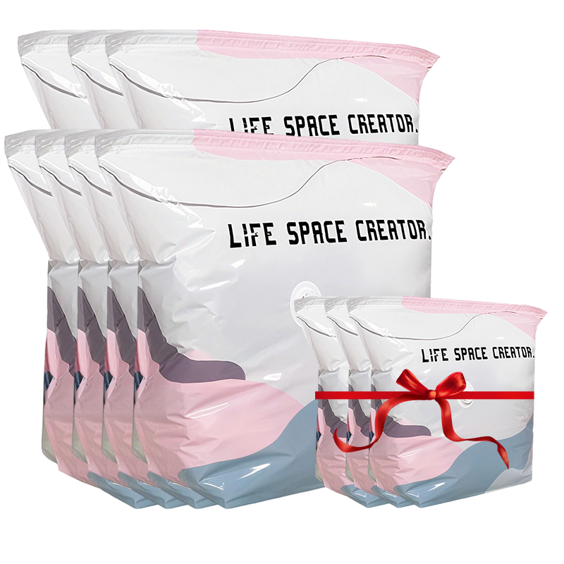🏆🧳No‑Pump Vacuum Storage Bags – Press & seal, no pump needed. Saves 80% space, keeps clothes dry & dust‑free. Perfect for bulky bedding & off‑season gear. 🛏️🗄️