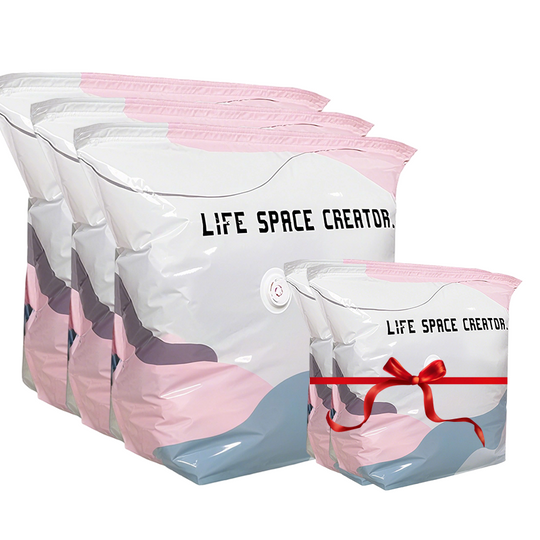 🏆🧳No‑Pump Vacuum Storage Bags – Press & seal, no pump needed. Saves 80% space, keeps clothes dry & dust‑free. Perfect for bulky bedding & off‑season gear. 🛏️🗄️