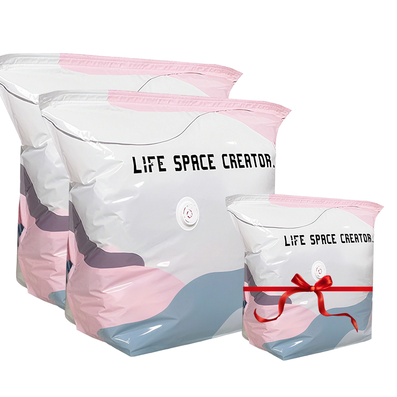 🏆🧳No‑Pump Vacuum Storage Bags – Press & seal, no pump needed. Saves 80% space, keeps clothes dry & dust‑free. Perfect for bulky bedding & off‑season gear. 🛏️🗄️