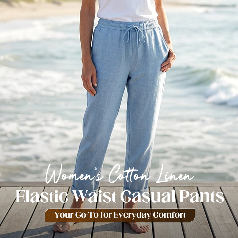 👖 20% OFF NOW ! ⚡ Casual Cotton and Linen Pants for Women – Skin-friendly Breathable, Loose Fit & All-match Daily Wear Design ☁️