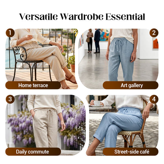 👖 20% OFF NOW ! ⚡ Casual Cotton and Linen Pants for Women – Skin-friendly Breathable, Loose Fit & All-match Daily Wear Design ☁️