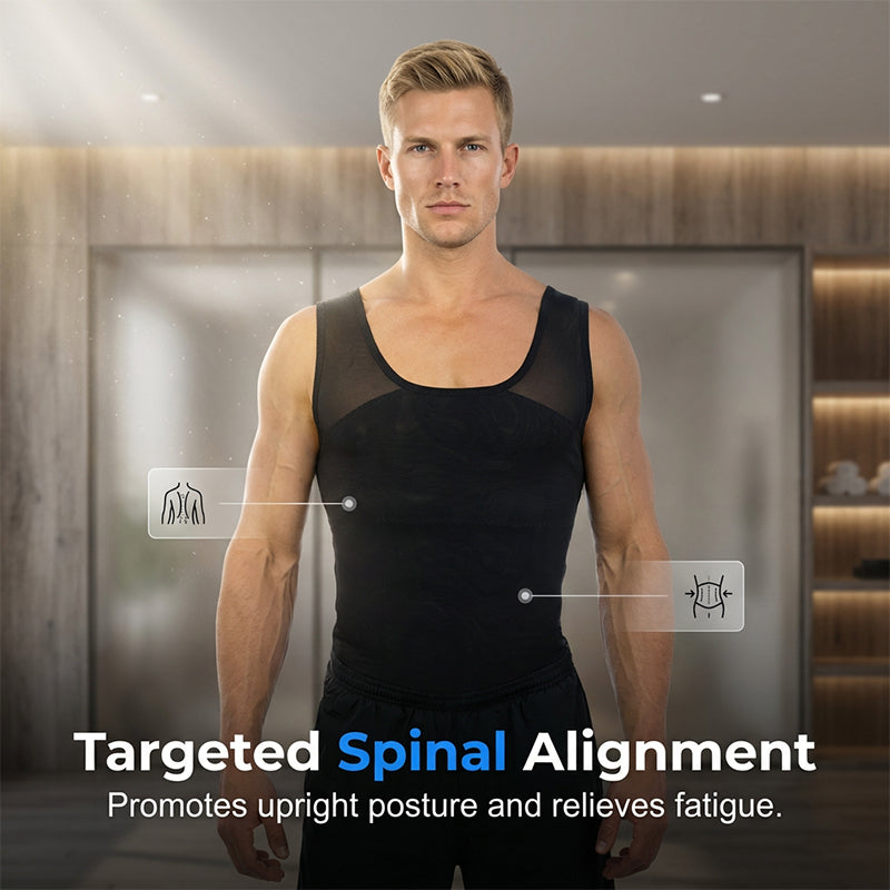💪 Men's High-Elasticity Fitness & Shaping Tank Top – Instant Core Smoothing, All-Day Comfort! ✅💥