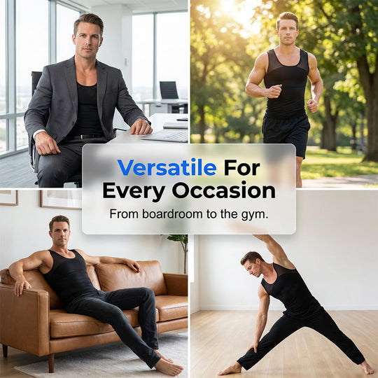 💪 Men's High-Elasticity Fitness & Shaping Tank Top – Instant Core Smoothing, All-Day Comfort! ✅💥