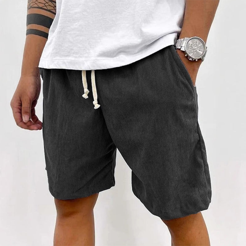 🩳 50% OFF NOW! 🌿 Men's Casual Relaxed Fit Drawstring Shorts – Adjustable Waistband, Solid Color & Low-Maintenance ✨