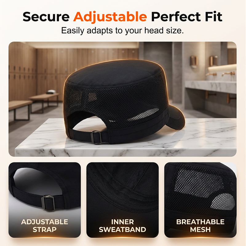 Outdoor Mesh Panel Flat Top Cap