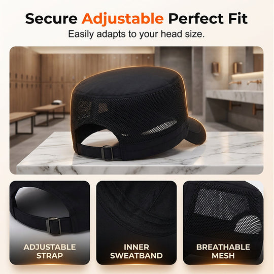 Outdoor Mesh Panel Flat Top Cap