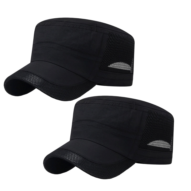 Outdoor Mesh Panel Flat Top Cap