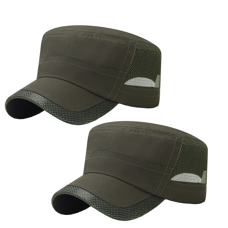 Outdoor Mesh Panel Flat Top Cap