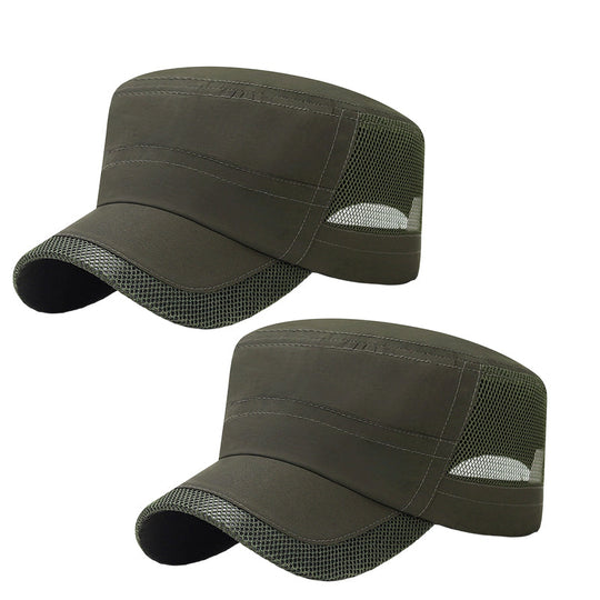 Outdoor Mesh Panel Flat Top Cap