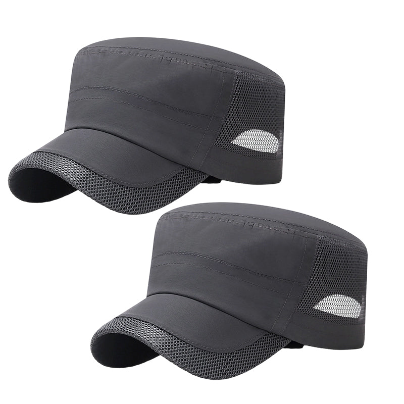 Outdoor Mesh Panel Flat Top Cap