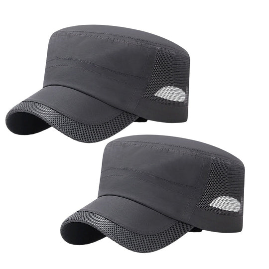 Outdoor Mesh Panel Flat Top Cap