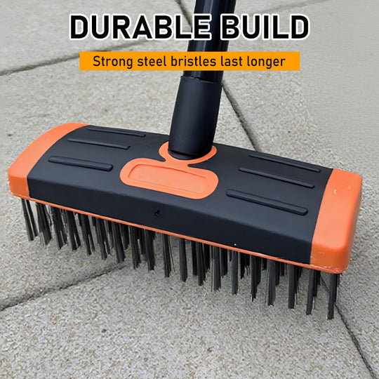 3-in-1 Weeding Wire Brush Tools Set – Durable Steel Brushes, Ergonomic Handle & Perfect for Patios, Driveways & Garden Paths 🏡