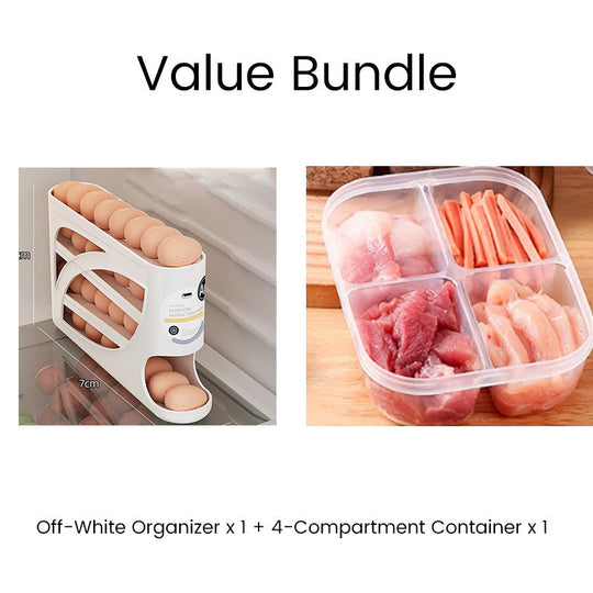 🥚 2026 Sale — Over 22,500 Sold! 🧊 Space-Saving Fridge Egg Storage Organizer – Gravity-Fed Auto Roll, 30-Egg Capacity & Slim Door-Fit Design 🏠