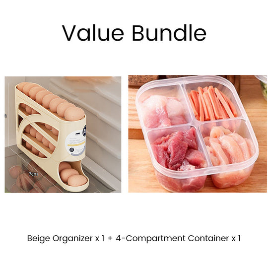 🥚 2026 Sale — Over 22,500 Sold! 🧊 Space-Saving Fridge Egg Storage Organizer – Gravity-Fed Auto Roll, 30-Egg Capacity & Slim Door-Fit Design 🏠