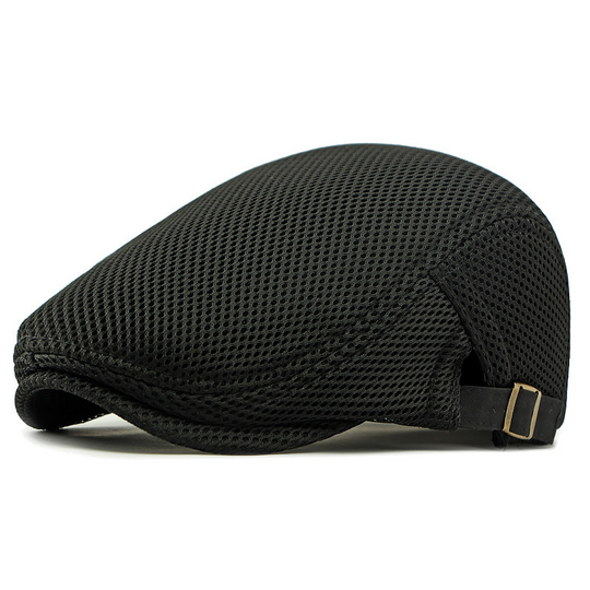 🧢 LIMITED TIME 30% OFF! 🍂 Breathable Flat Cap with Adjustable Strap – Mesh Fabric, Classic Ivy Style 🍁