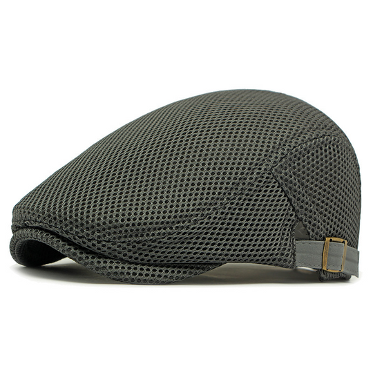 🧢 LIMITED TIME 30% OFF! 🍂 Breathable Flat Cap with Adjustable Strap – Mesh Fabric, Classic Ivy Style 🍁