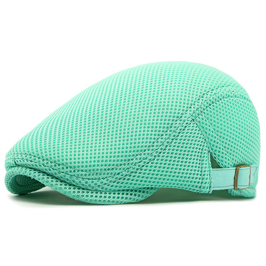 🧢 LIMITED TIME 30% OFF! 🍂 Breathable Flat Cap with Adjustable Strap – Mesh Fabric, Classic Ivy Style 🍁
