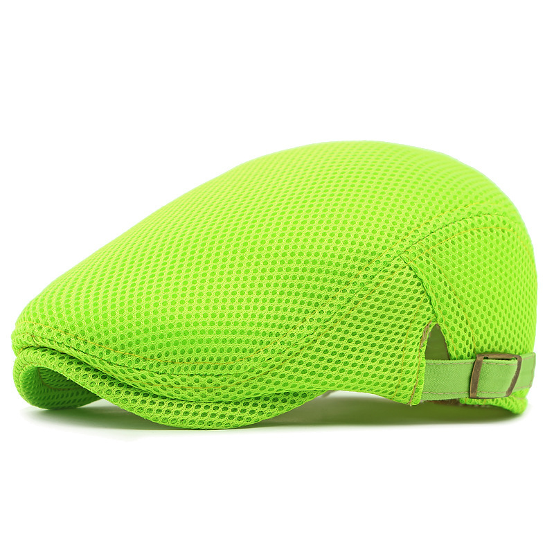 🧢 LIMITED TIME 30% OFF! 🍂 Breathable Flat Cap with Adjustable Strap – Mesh Fabric, Classic Ivy Style 🍁