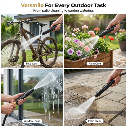 🚀HOT SALE 30% OFF - High-Pressure Direct Spray Water Nozzle - Wash at Home, Save Big! 🔥💦