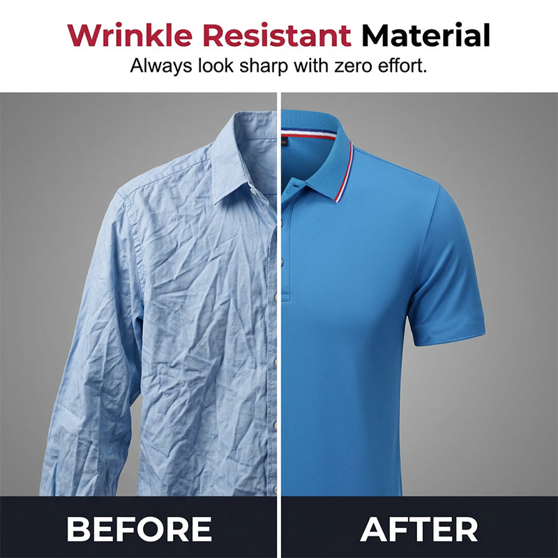 👔Men's Classic Fit Short-Sleeve Collared Shirt✨