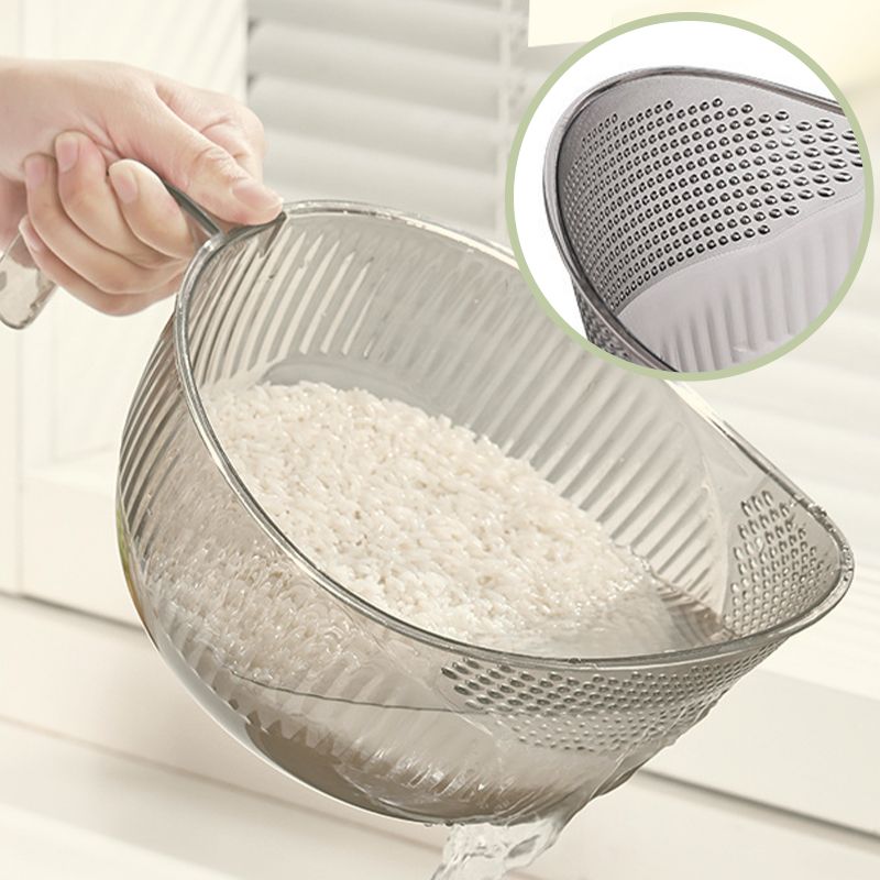 🍚 40% OFF! 🥣 Multipurpose Rice Washing Bowl Strainer with Handle