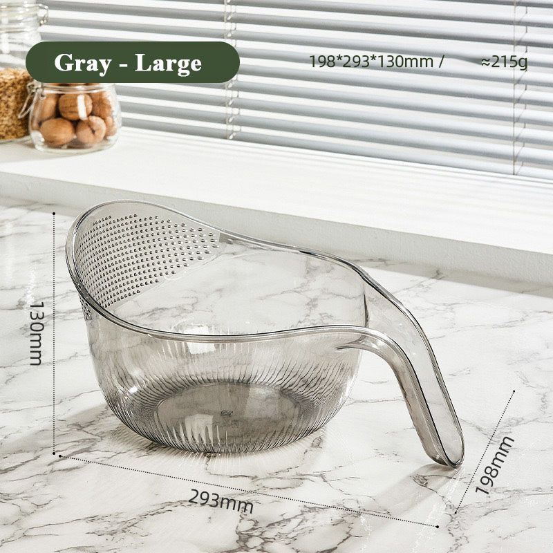 🍚 40% OFF! 🥣 Multipurpose Rice Washing Bowl Strainer with Handle