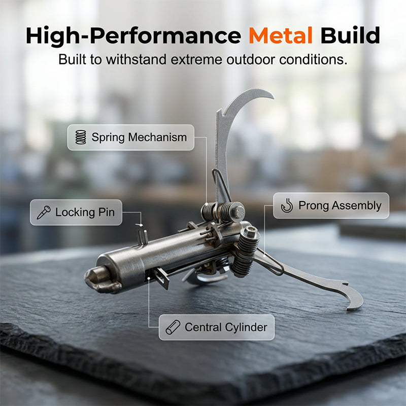 ⚓ Stainless Steel Folding Grappling Hook – Strong, Durable & Portable for Outdoor Adventures 🏞️✨