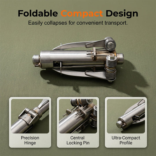 ⚓ Stainless Steel Folding Grappling Hook – Strong, Durable & Portable for Outdoor Adventures 🏞️✨