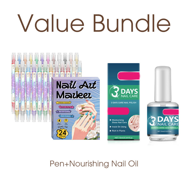 🎨Last Day Special Price:£ 10.99💞50K+ SOLD!✨Dual-Tip Nail Art Marker Pen Set Quick‑dry, no UV lamp. Fine & brush tips. 12/24 vibrant colors. Easy DIY at home. No smudges, just art! 💅🖌️